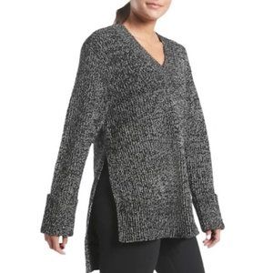 NWT Athleta Shasta V-Neck Wool Marled Sweater